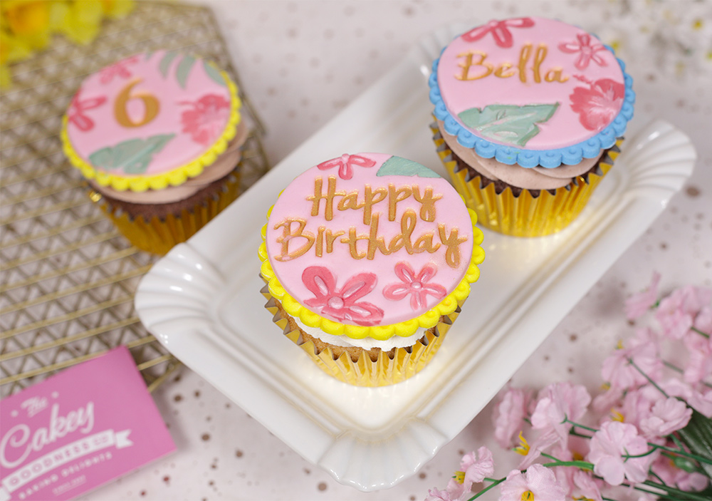 Hawaiian Themed 6th Birthday Cupcakes - Cakey Goodness