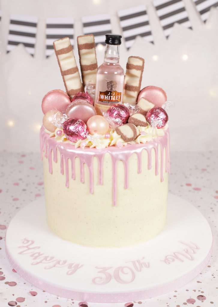 Pink Drip 30th Birthday Cake - Cakey Goodness