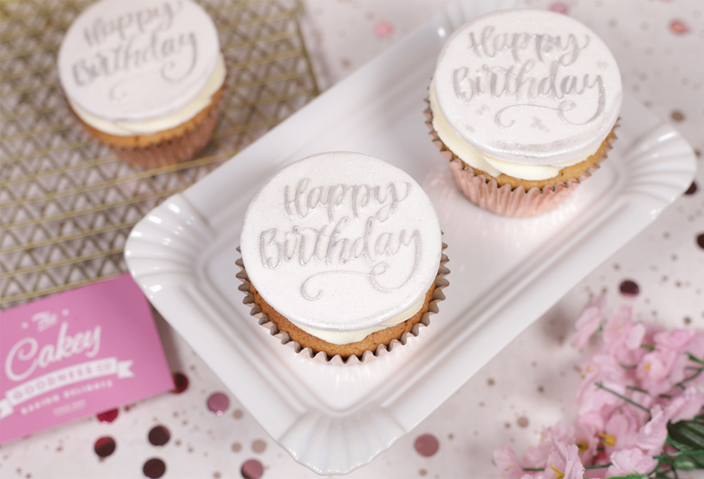 Sparkly Birthday Cupcakes - Cakey Goodness