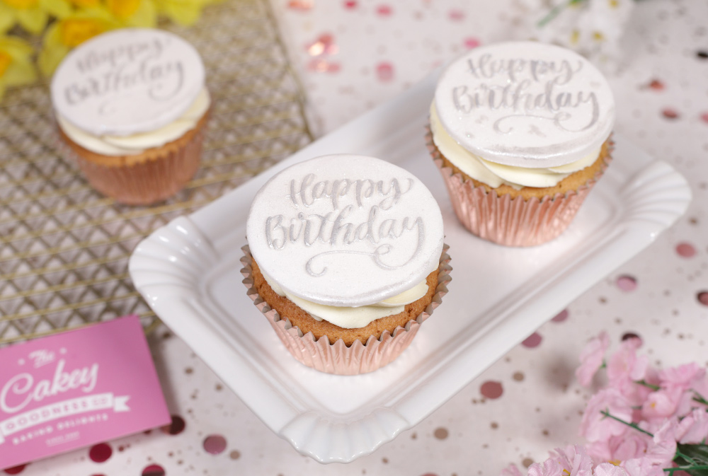 Sparkly Birthday Cupcakes - Cakey Goodness