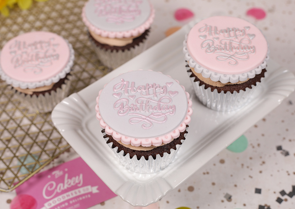 Personalised 1st birthday cupcakes - Cakey Goodness