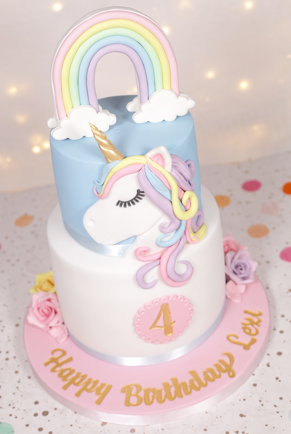 Pastel Rainbow Unicorn Cake Cakey Goodness