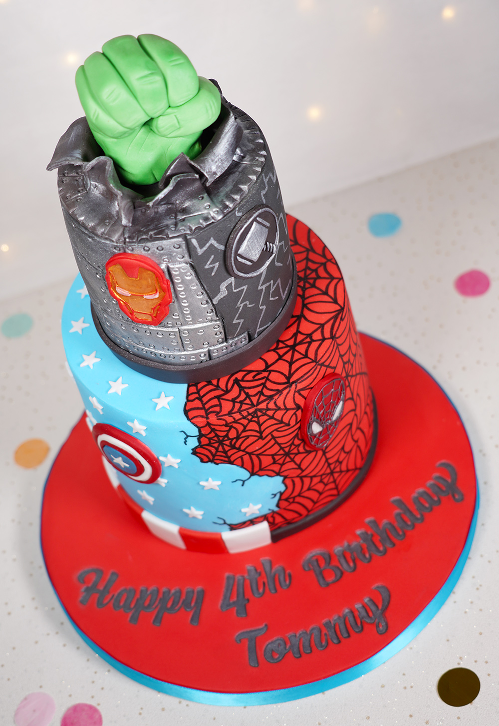 Marvel Superheroes cake - Cakey Goodness